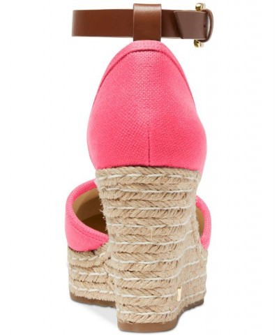 Women's Kendrick Espadrille Wedge Pumps Pink $62.70 Shoes