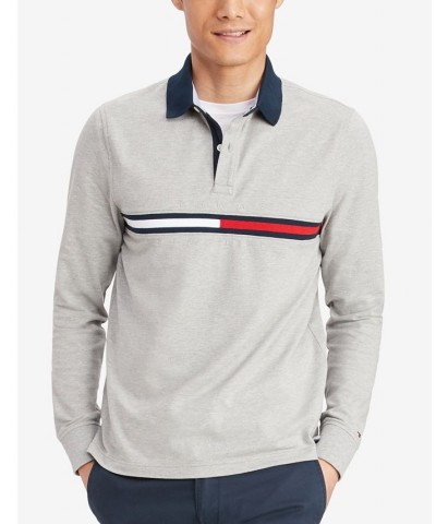 Men's Tanner Long-Sleeve Polo Shirt Gray $39.41 Polo Shirts
