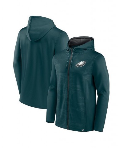 Men's Branded Midnight Green, Black Philadelphia Eagles Ball Carrier Full-Zip Hoodie $37.40 Sweatshirt