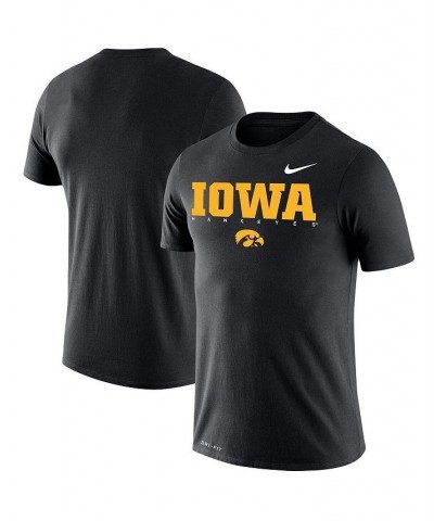 Men's Black Iowa Hawkeyes Big and Tall Legend Facility Performance T-shirt $29.49 T-Shirts