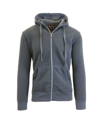 Men's Full Zip Fleece Hooded Sweatshirt Woodland C $19.94 Sweatshirt