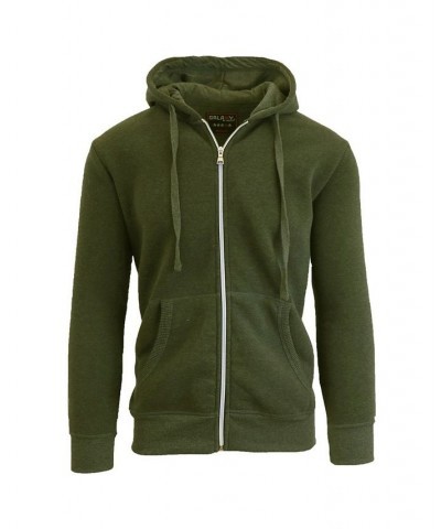 Men's Full Zip Fleece Hooded Sweatshirt Woodland C $19.94 Sweatshirt