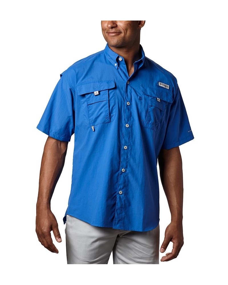 Men's Big & Tall Bahama II Short Sleeve Shirt Vivid Blue $34.80 Shirts
