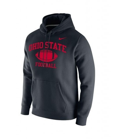 Men's Black Ohio State Buckeyes Retro Football Club Fleece Pullover Hoodie $44.19 Sweatshirt
