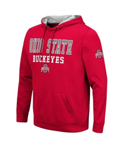 Men's Scarlet Ohio State Buckeyes Sunrise Pullover Hoodie $26.00 Sweatshirt