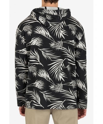Men's OG Hooded Poncho Sweatshirt Black $30.75 Sweatshirt