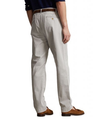 Men's Relaxed Fit Pleated Chino Pants Gray $41.85 Pants
