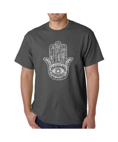 Men's Word Art T-Shirt - Hamsa Gray $17.50 T-Shirts