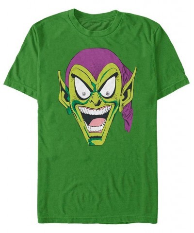 Men's Goblin Head Short Sleeve Crew T-shirt Green $15.40 T-Shirts