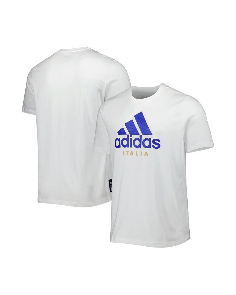 Men's White Italy National Team DNA T-shirt $24.50 T-Shirts
