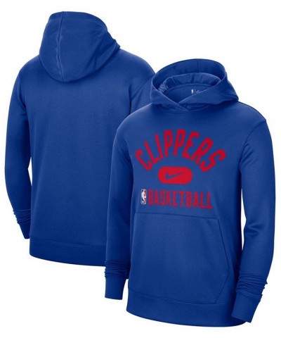 Men's Royal LA Clippers 2021-2022 Spotlight On Court Performance Practice Pullover Hoodie $32.23 Sweatshirt