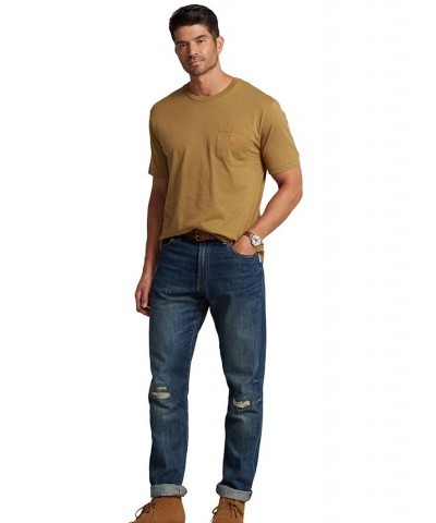 Men's Big & Tall Jersey Pocket T-Shirt Brown $31.20 T-Shirts