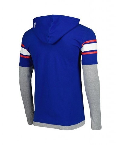 Men's Royal Buffalo Bills Long Sleeve Hoodie T-shirt $33.03 T-Shirts