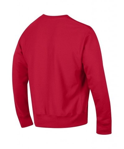Men's Scarlet Rutgers Scarlet Knights Arch Reverse Weave Pullover Sweatshirt $46.74 Sweatshirt