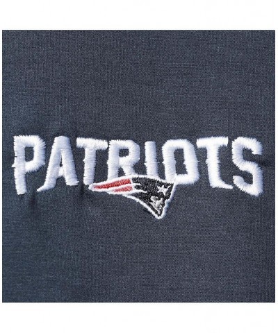 Men's Navy New England Patriots Shag Tri-Blend Full-Zip Raglan Hoodie $38.50 Sweatshirt