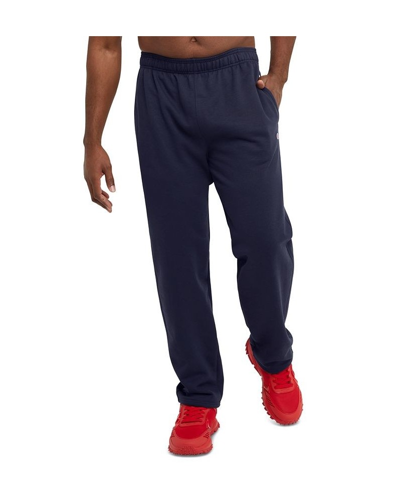 Men's Big & Tall Powerblend Open Bottom Fleece Sweatpants PD04 $19.69 Pants