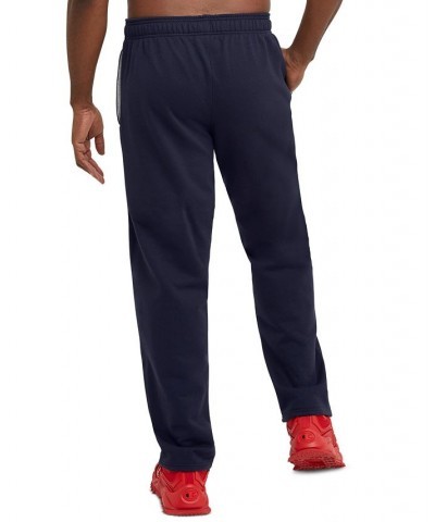 Men's Big & Tall Powerblend Open Bottom Fleece Sweatpants PD04 $19.69 Pants