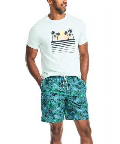 Men's 8" Tropical-Print Quick-Dry Swim Shorts PD03 $22.55 Swimsuits