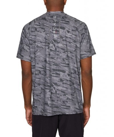Men's Short-Sleeve Rash Guard Shirt Gray $21.60 Swimsuits
