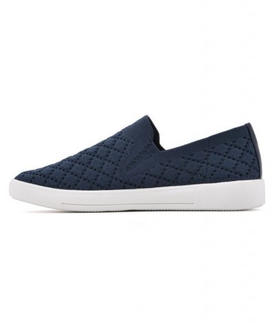 Womens Utopia Slip On Sneakers Blue $37.26 Shoes