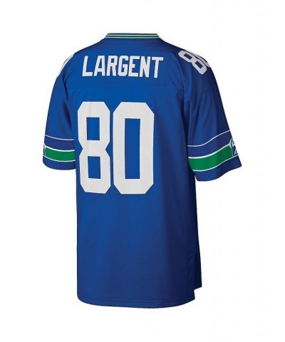 Men's Steve Largent Royal Seattle Seahawks Big and Tall 1985 Retired Player Replica Jersey $85.00 Jersey