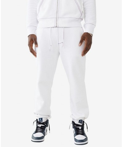 Men's Big T Elastic Drawstring Joggers White $36.25 Pants