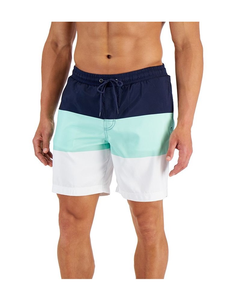 Men's Colorblocked 7" Swim Trunks PD03 $12.50 Swimsuits