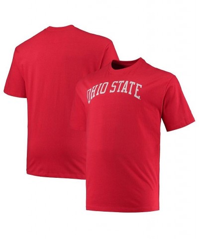 Men's Scarlet Ohio State Buckeyes Big and Tall Arch Team Logo T-shirt $20.00 T-Shirts