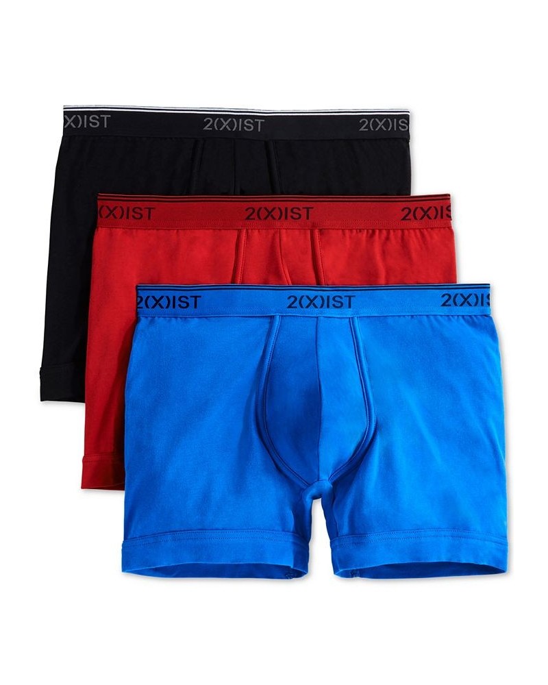 Men's Cotton Stretch Boxer Briefs 3-Pack Red $29.64 Underwear