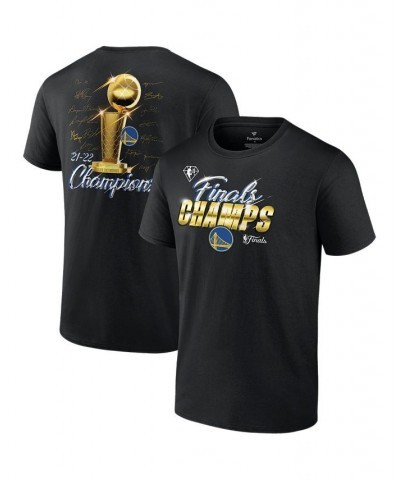 Branded Men's Black Golden State Warriors 2022 NBA Finals Champion Roster Signature T-Shirt $16.80 T-Shirts