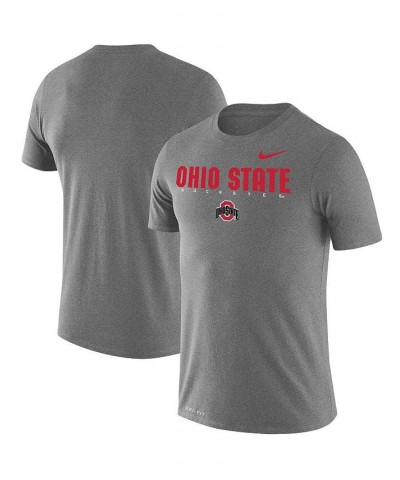 Men's Gray Ohio State Buckeyes Facility Legend Performance T-shirt $29.99 T-Shirts