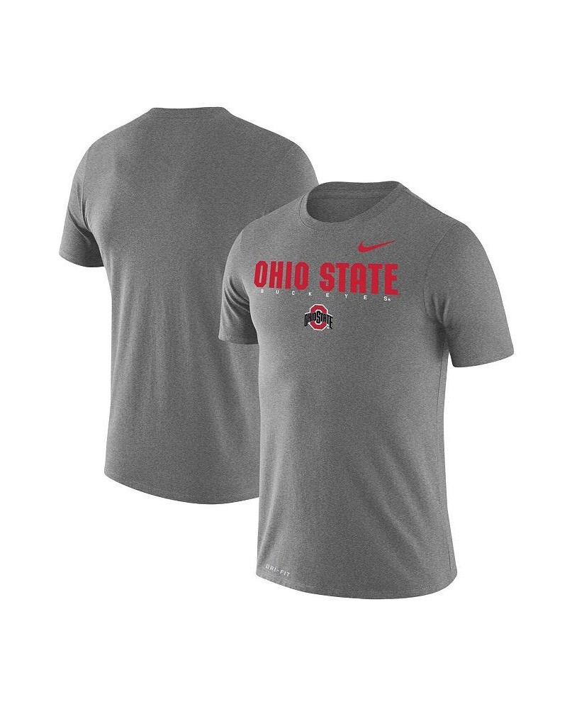 Men's Gray Ohio State Buckeyes Facility Legend Performance T-shirt $29.99 T-Shirts