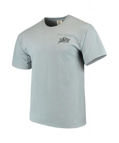 Men's Gray Navy Midshipmen Team Comfort Colors Campus Scenery T-shirt $19.74 T-Shirts