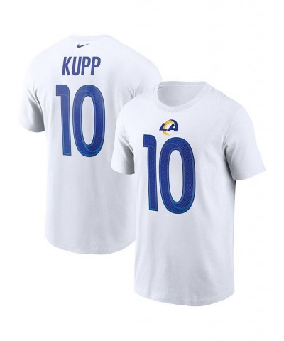 Men's Cooper Kupp White Los Angeles Rams Name and Number T-shirt $28.49 T-Shirts
