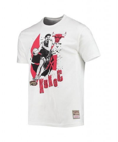 Men's Toni Kukoc White Chicago Bulls Suite Sensations Player T-shirt $25.36 T-Shirts
