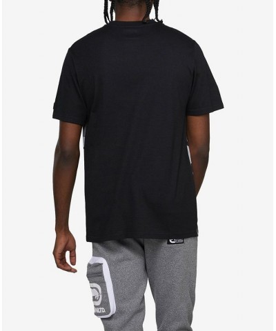 Men's Short Sleeves Pieced Plan T-shirt Multi $20.64 T-Shirts