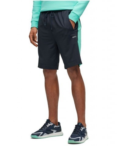 BOSS Men's Stretch Fabric Regular-Fit Shorts Blue $52.44 Shorts