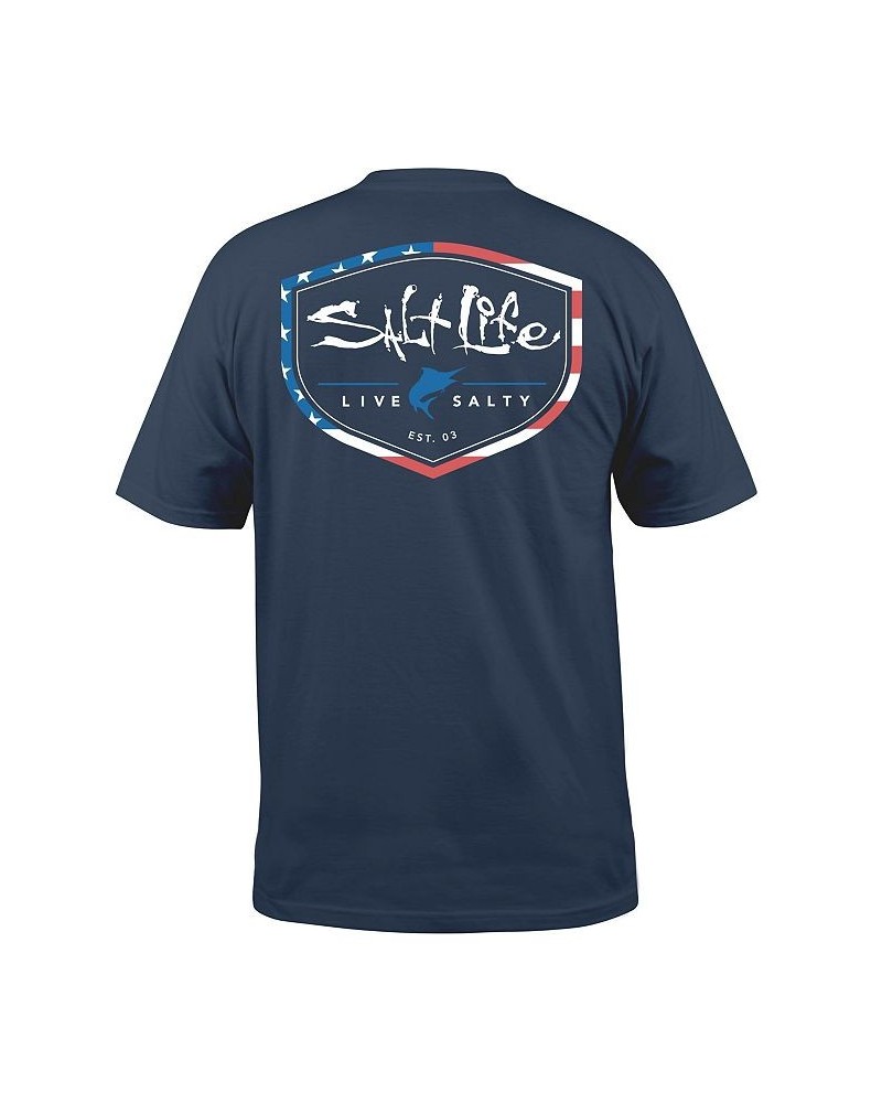 Men's Amerishield Pocket Tee Sky Blue $20.40 T-Shirts