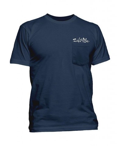 Men's Amerishield Pocket Tee Sky Blue $20.40 T-Shirts