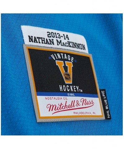 Men's Nathan MacKinnon Blue Colorado Avalanche 2013 Blue Line Player Jersey $90.30 Jersey