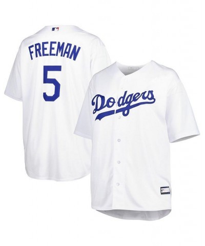 Men's Freddie Freeman White Los Angeles Dodgers Big and Tall Replica Player Jersey $53.30 Jersey