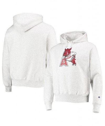 Men's Heathered Gray Arkansas Razorbacks Team Vault Logo Reverse Weave Pullover Hoodie $47.50 Sweatshirt