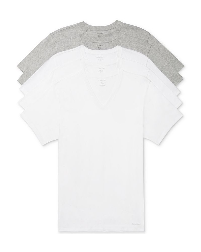 Men's 5-Pk. Cotton Classics V-Neck Undershirts Silver $25.47 Undershirt