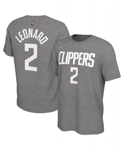Men's Kawhi Leonard Gray LA Clippers 2020/21 Earned Edition Name Number T-shirt $18.35 T-Shirts