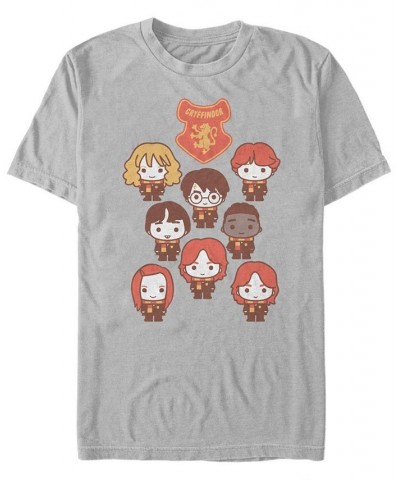 Men's House Gryffindor Short Sleeve Crew T-shirt Silver $17.84 T-Shirts