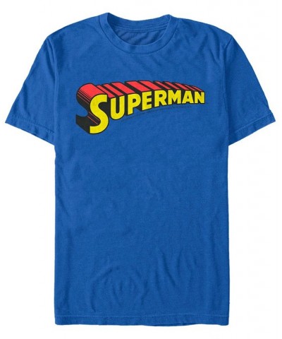 DC Men's Superman Text Logo Short Sleeve T-Shirt $16.10 T-Shirts