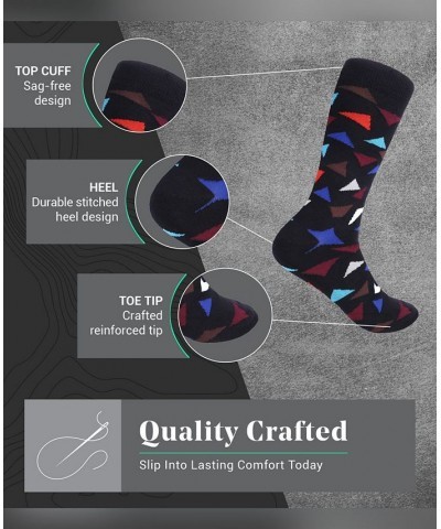 Men's Bold Designer Dress Socks Pack of 6 PD04 $15.98 Socks