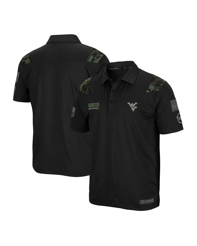 Men's Black West Virginia Mountaineers OHT Military Inspired Appreciation Sierra Polo $27.60 Polo Shirts