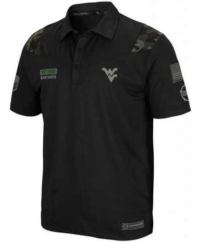 Men's Black West Virginia Mountaineers OHT Military Inspired Appreciation Sierra Polo $27.60 Polo Shirts