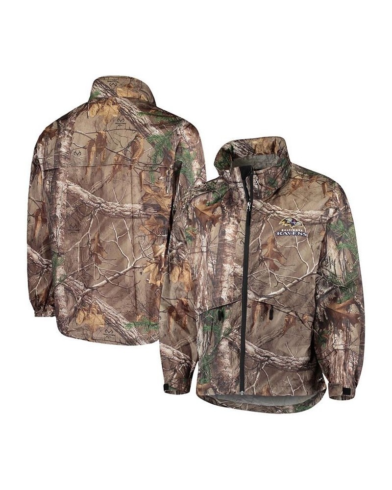 Men's Realtree Camo Baltimore Ravens Sportsman Waterproof Packable Full-Zip Jacket $36.90 Jackets